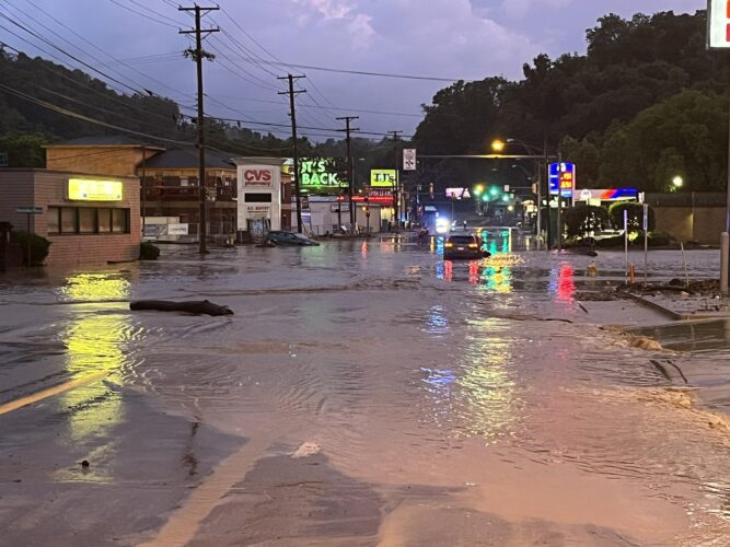Images from flooding that devastated areas of Wheeling